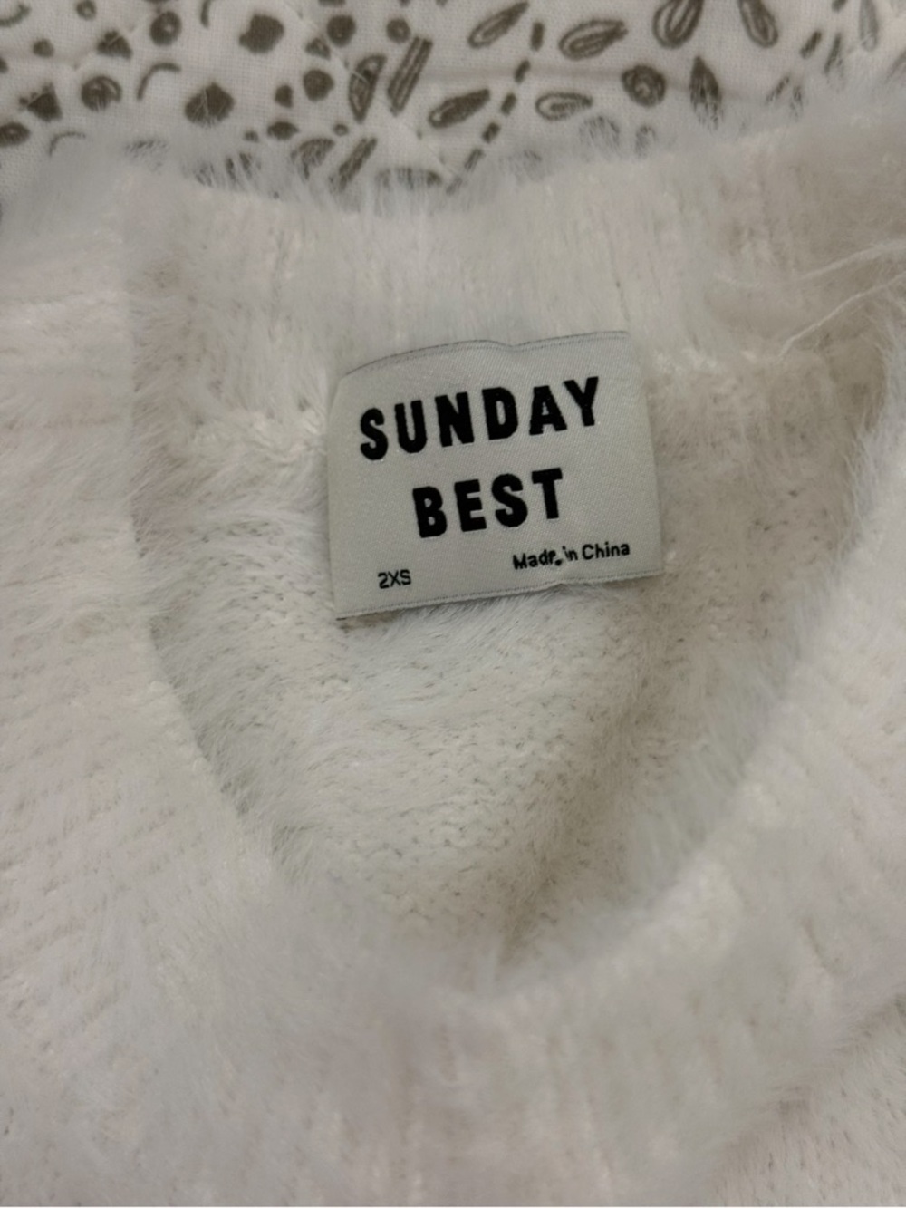 Sunday Best Aritzia Eyelash Cropped Sweater (w/ pulls) - Picture 5 of 9